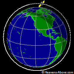 View from above orbital plane
