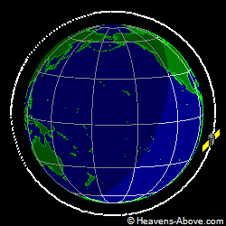 View from above orbital plane