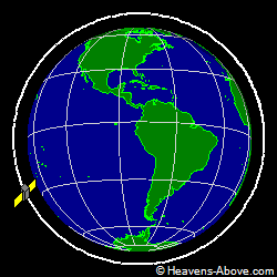 View from above orbital plane
