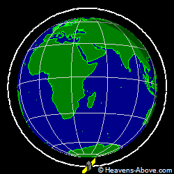 View from above orbital plane
