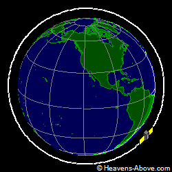 View from above orbital plane