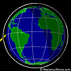 View from above orbital plane