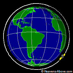 View from above orbital plane