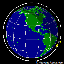 View from above orbital plane