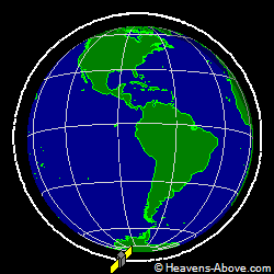 View from above orbital plane