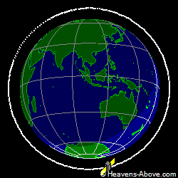 View from above orbital plane