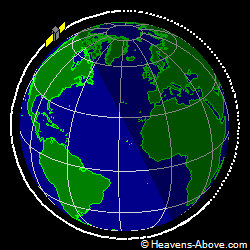 View from above orbital plane