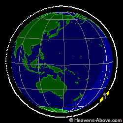 View from above orbital plane