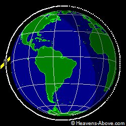View from above orbital plane