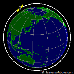 View from above orbital plane