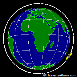 View from above orbital plane