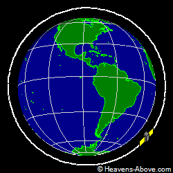View from above orbital plane