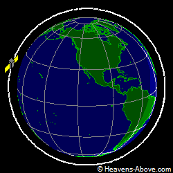 View from above orbital plane