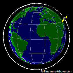 View from above orbital plane