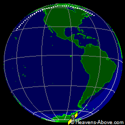 View from above orbital plane