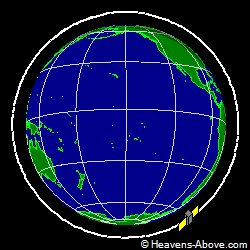 View from above orbital plane