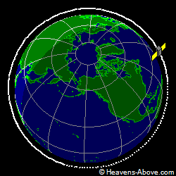View from above orbital plane
