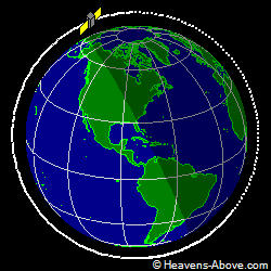 View from above orbital plane