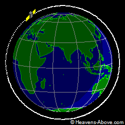 View from above orbital plane