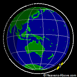 View from above orbital plane