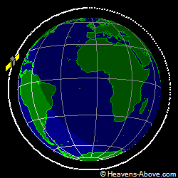 View from above orbital plane
