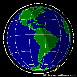 View from above orbital plane