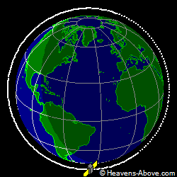 View from above orbital plane