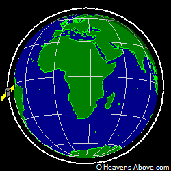 View from above orbital plane