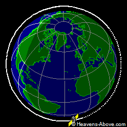 View from above orbital plane