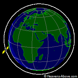 View from above orbital plane