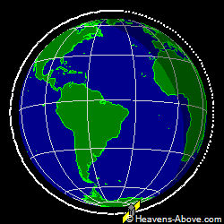 View from above orbital plane